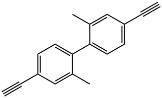 1,1'-Biphenyl, 4,4'-diethynyl-2,2'-dimethyl- Structure