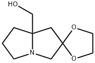 Spiro[1,3-dioxolane-2,2'(3'H)-[1H]pyrrolizine]-7'a(5'H)-methanol, dihydro- Structure