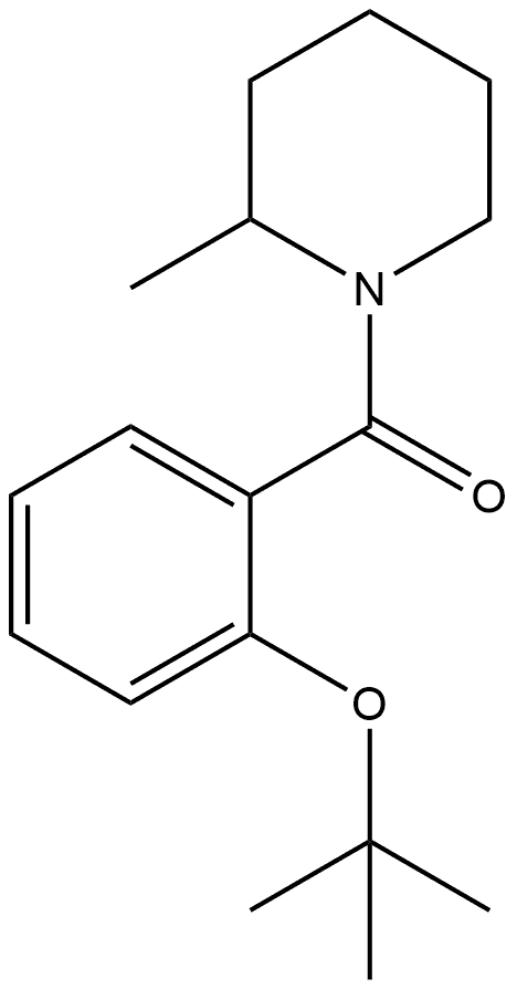 2-(1,1-Dimethylethoxy)phenyl](2-methyl-1-piperidinyl)methanone Structure