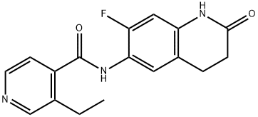 3-Ethyl-N-(7-fluoro-1,2,3,4-tetrahydro-2-oxo-6-quinolinyl)-4-pyridinecarboxamide Structure