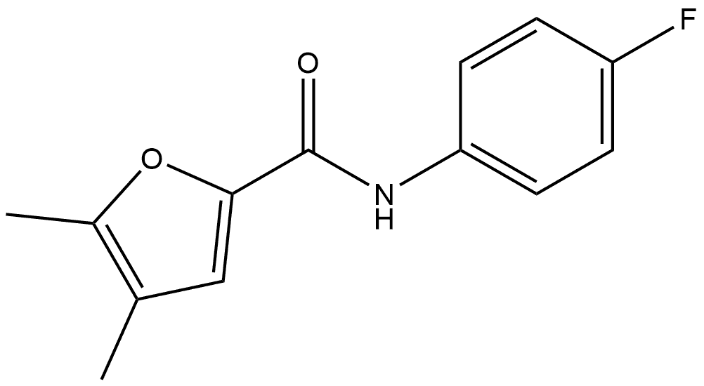 N-(4-Fluorophenyl)-4,5-dimethyl-2-furancarboxamide Structure