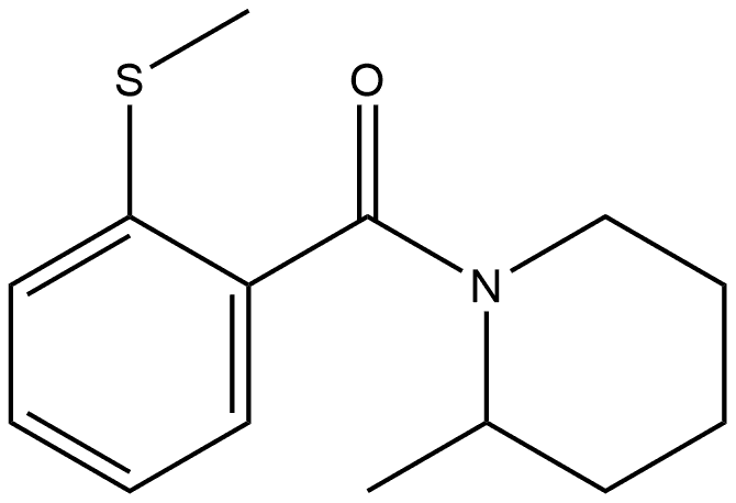 (2-Methyl-1-piperidinyl)[2-(methylthio)phenyl]methanone Structure