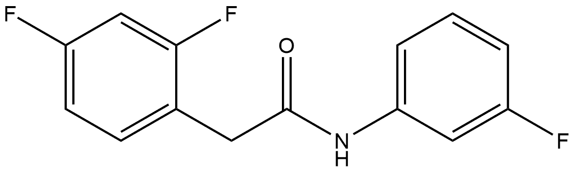 2,4-Difluoro-N-(3-fluorophenyl)benzeneacetamide Structure