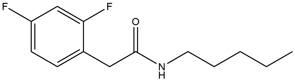 2,4-Difluoro-N-pentylbenzeneacetamide Structure