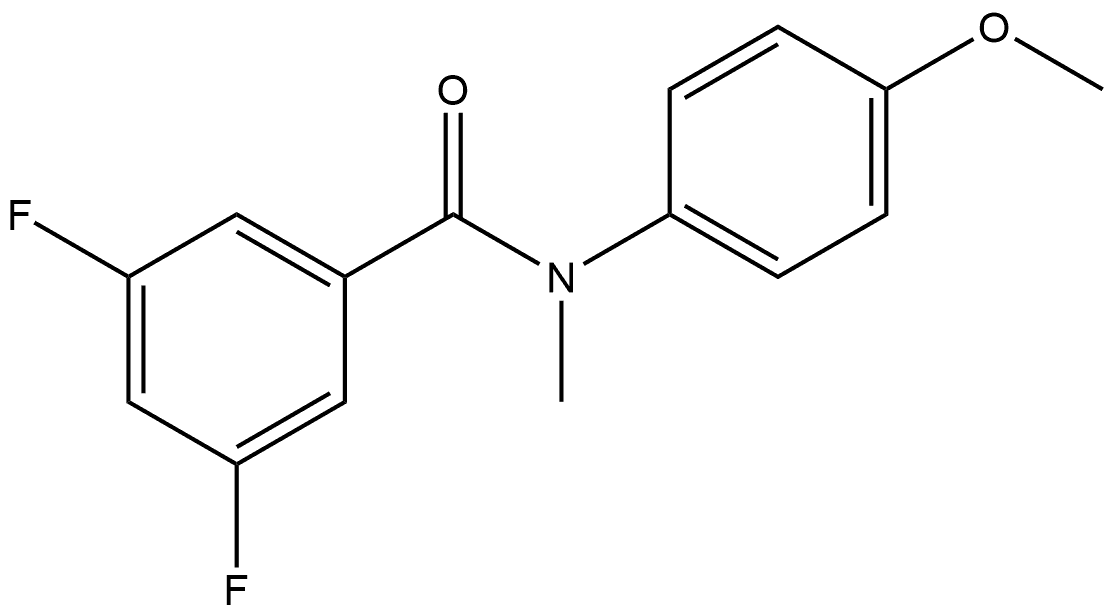 3,5-Difluoro-N-(4-methoxyphenyl)-N-methylbenzamide Structure