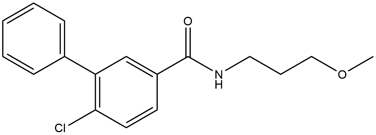 6-Chloro-N-(3-methoxypropyl)[1,1'-biphenyl]-3-carboxamide Structure