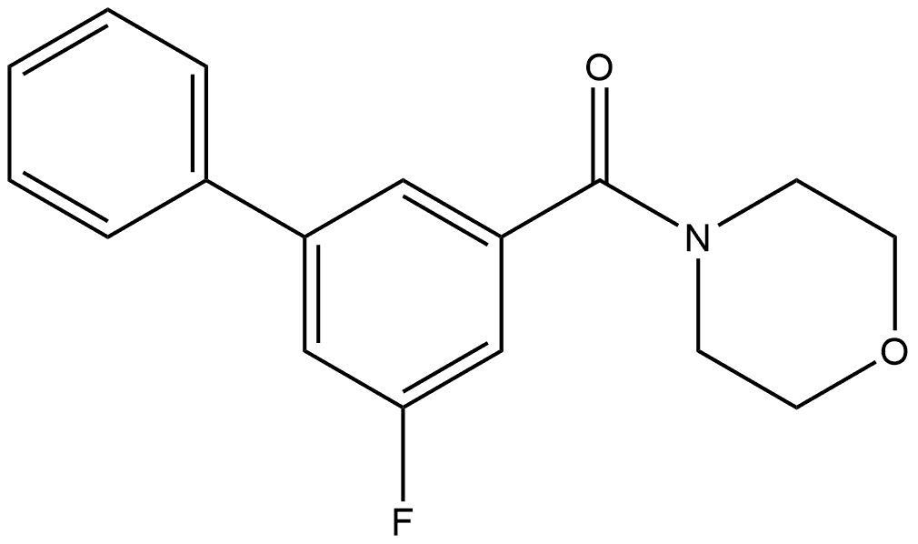 (5-Fluoro[1,1'-biphenyl]-3-yl)-4-morpholinylmethanone Structure