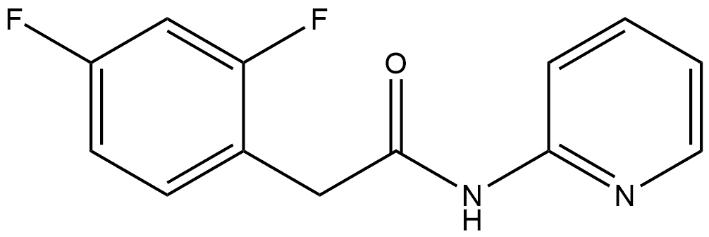 2,4-Difluoro-N-2-pyridinylbenzeneacetamide Structure