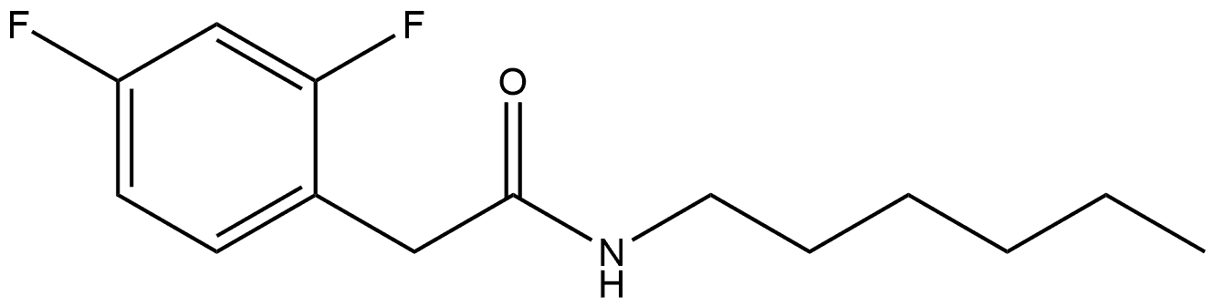 2,4-Difluoro-N-hexylbenzeneacetamide Structure