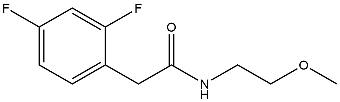 2,4-Difluoro-N-(2-methoxyethyl)benzeneacetamide Structure