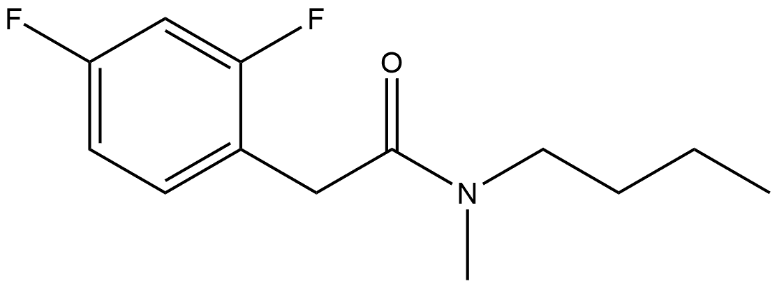 N-Butyl-2,4-difluoro-N-methylbenzeneacetamide Structure