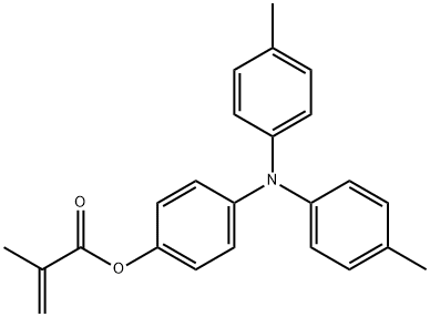 2-Propenoic acid, 2-methyl-, 4-[bis(4-methylphenyl)amino]phenyl ester Structure