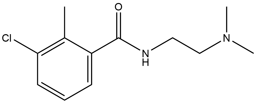 3-Chloro-N-[2-(dimethylamino)ethyl]-2-methylbenzamide Structure