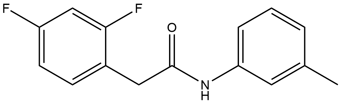 2,4-Difluoro-N-(3-methylphenyl)benzeneacetamide Structure