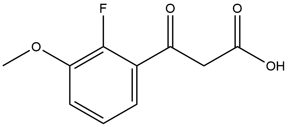 2-Fluoro-3-methoxy-β-oxobenzenepropanoic acid Structure