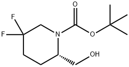 (S)-tert-butyl 5,5-difluoro-2-(hydroxymethyl)piperidine-1-carboxylate 구조식 이미지