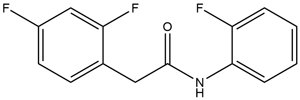 2,4-Difluoro-N-(2-fluorophenyl)benzeneacetamide Structure