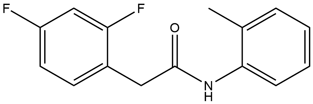 2,4-Difluoro-N-(2-methylphenyl)benzeneacetamide Structure