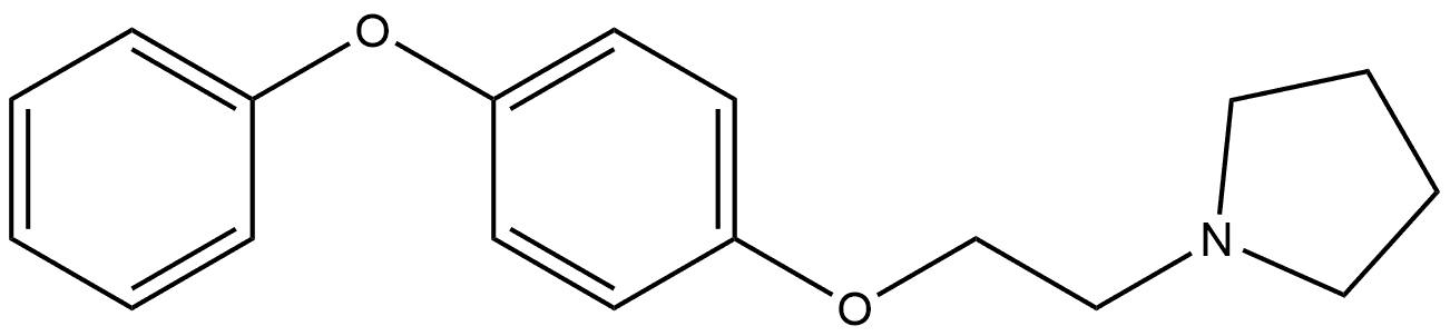 1-[2-(4-Phenoxyphenoxy)ethyl]pyrrolidine Structure