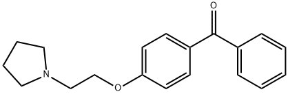 Methanone, phenyl[4-[2-(1-pyrrolidinyl)ethoxy]phenyl]- Structure