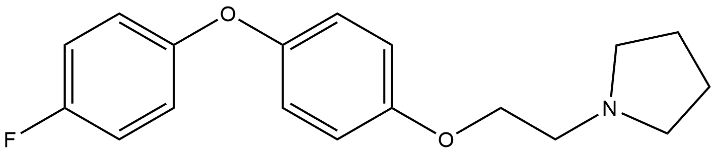 1-[2-[4-(4-Fluorophenoxy)phenoxy]ethyl]pyrrolidine Structure