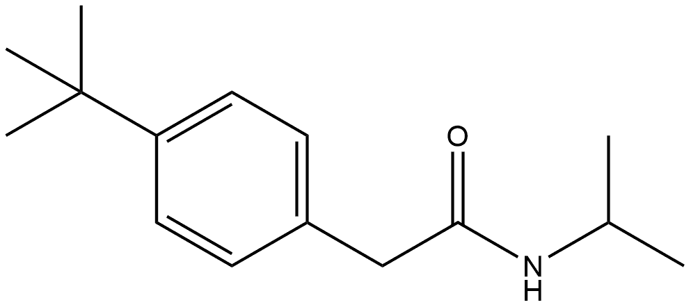 4-(1,1-Dimethylethyl)-N-(1-methylethyl)benzeneacetamide Structure