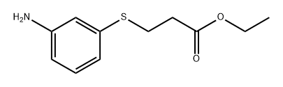 Ethyl 3-((3-aminophenyl)thio)propanoate Structure