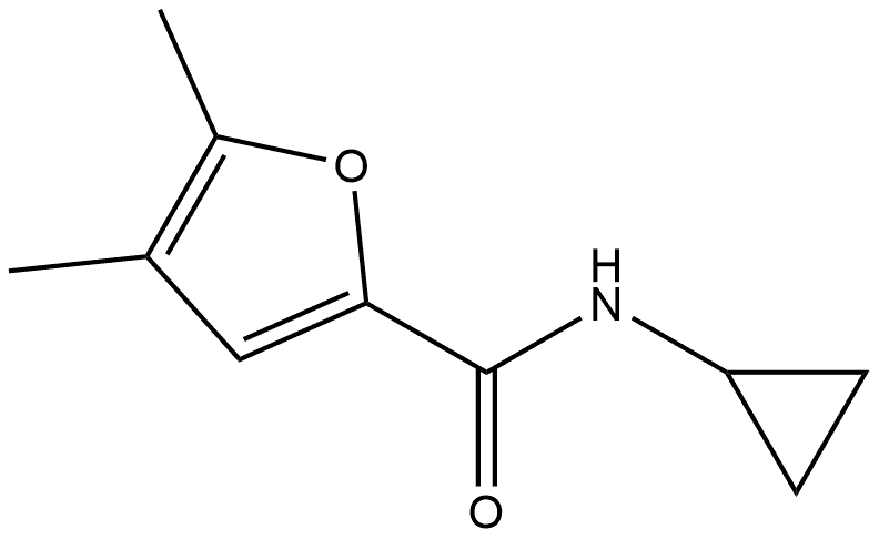 N-Cyclopropyl-4,5-dimethyl-2-furancarboxamide Structure