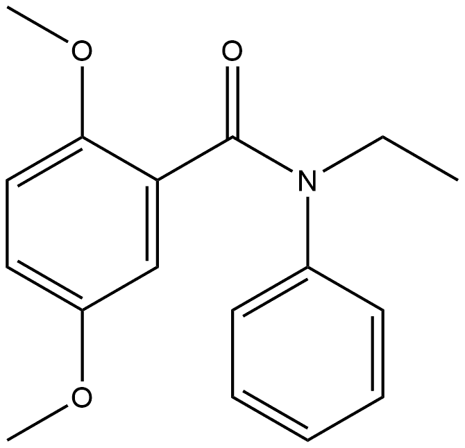 N-Ethyl-2,5-dimethoxy-N-phenylbenzamide Structure