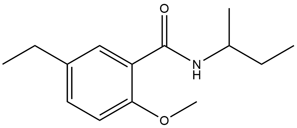 5-Ethyl-2-methoxy-N-(1-methylpropyl)benzamide Structure
