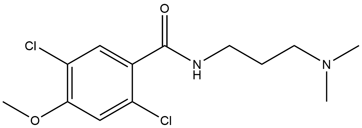 2,5-Dichloro-N-[3-(dimethylamino)propyl]-4-methoxybenzamide Structure