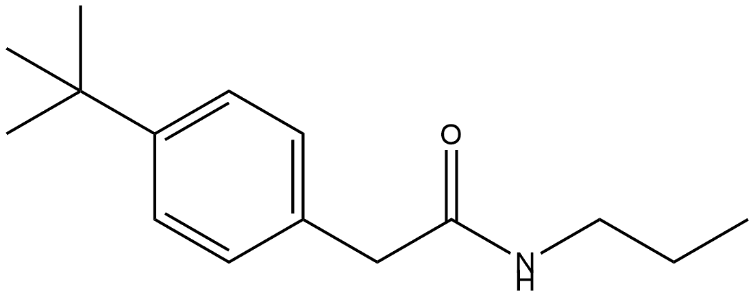 4-(1,1-Dimethylethyl)-N-propylbenzeneacetamide Structure