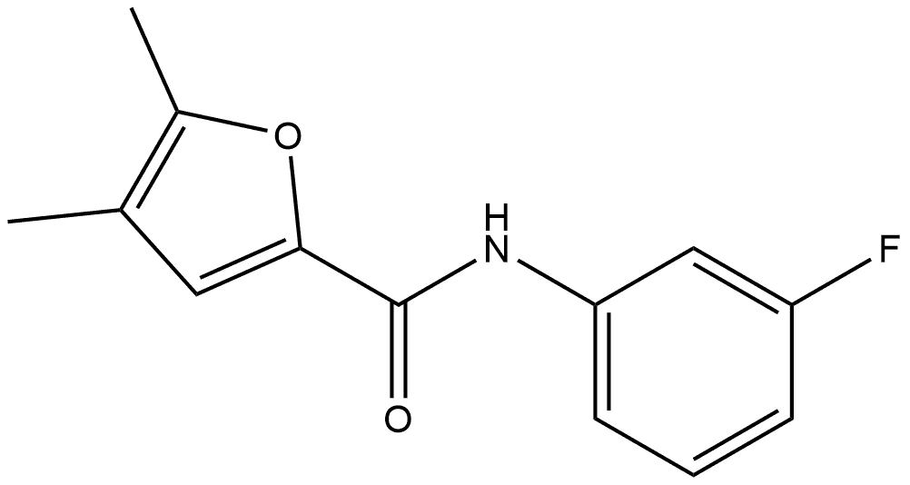 N-(3-Fluorophenyl)-4,5-dimethyl-2-furancarboxamide Structure