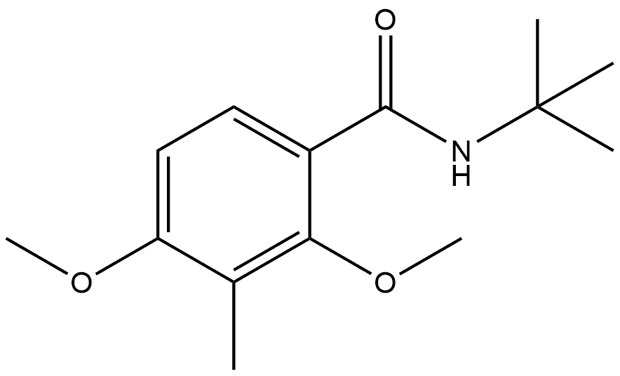 N-(1,1-Dimethylethyl)-2,4-dimethoxy-3-methylbenzamide Structure