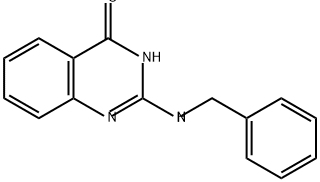 4(3H)-Quinazolinone, 2-[(phenylmethyl)amino]- Structure