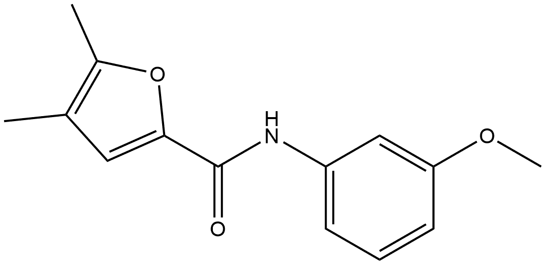 N-(3-Methoxyphenyl)-4,5-dimethyl-2-furancarboxamide Structure