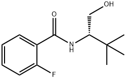 Benzamide, 2-fluoro-N-[1-(hydroxymethyl)-2,2-dimethylpropyl]-, (S)- (9CI) Structure