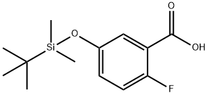 5-((Tert-butyldimethylsilyl)oxy)-2-fluorobenzoic acid Structure