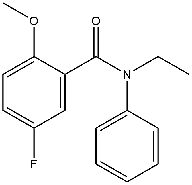 N-Ethyl-5-fluoro-2-methoxy-N-phenylbenzamide Structure