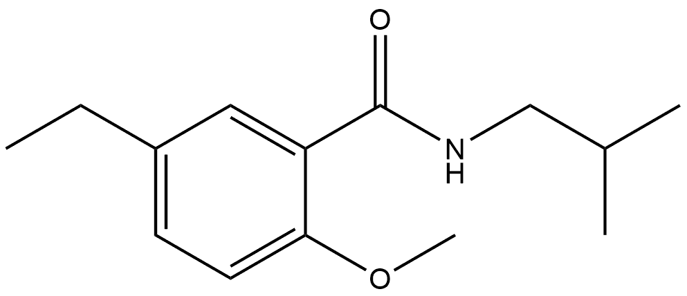 5-Ethyl-2-methoxy-N-(2-methylpropyl)benzamide Structure