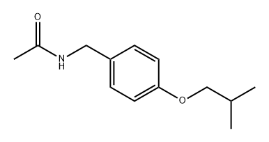 Acetamide, N-[[4-(2-methylpropoxy)phenyl]methyl]- Structure