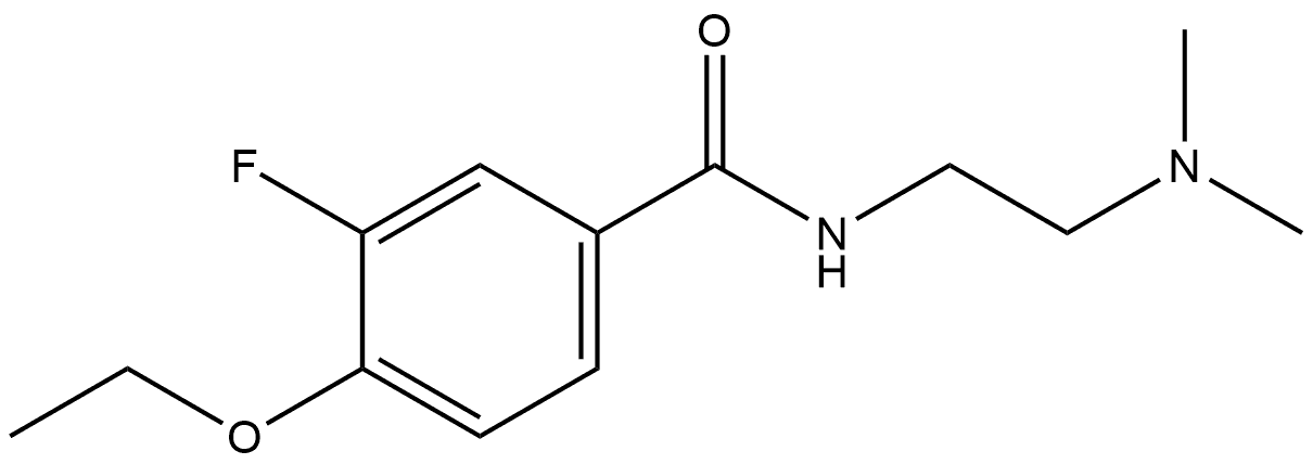 N-[2-(Dimethylamino)ethyl]-4-ethoxy-3-fluorobenzamide Structure