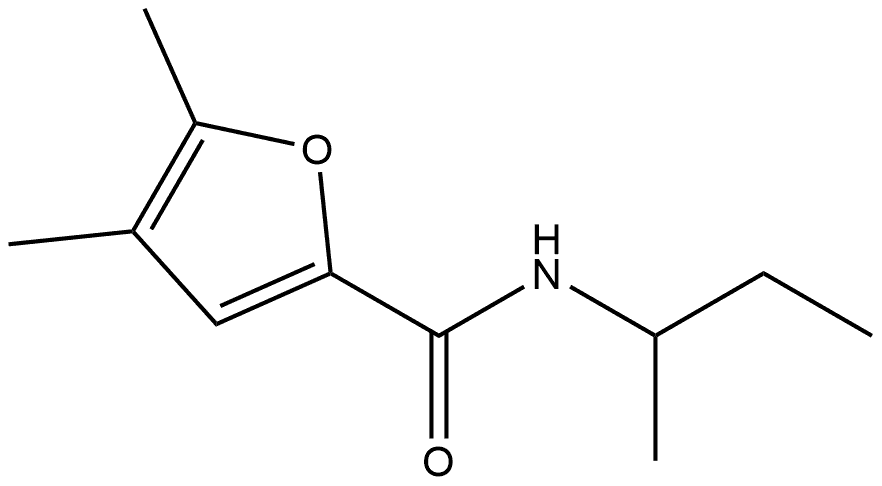 4,5-Dimethyl-N-(1-methylpropyl)-2-furancarboxamide Structure