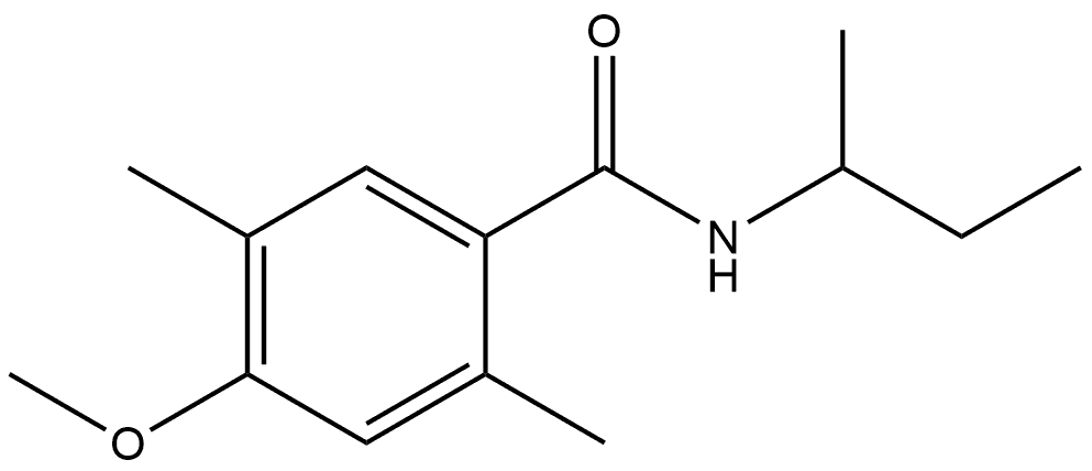 4-Methoxy-2,5-dimethyl-N-(1-methylpropyl)benzamide Structure