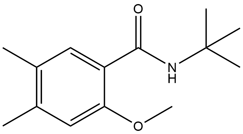 N-(1,1-Dimethylethyl)-2-methoxy-4,5-dimethylbenzamide Structure