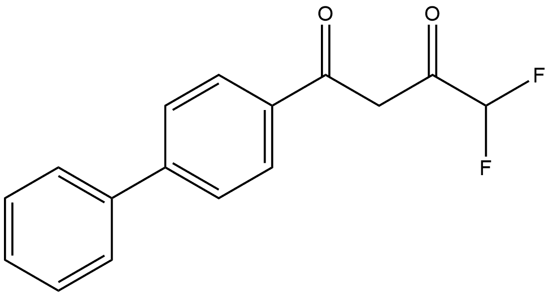 1-[1,1'-Biphenyl]-4-yl-4,4-difluoro-1,3-butanedione Structure