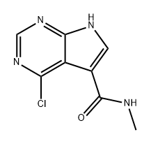 7H-Pyrrolo[2,3-d]pyrimidine-5-carboxamide, 4-chloro-N-methyl- Structure