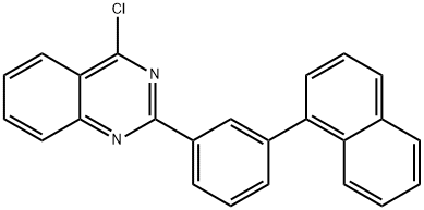 Quinazoline, 4-chloro-2-[3-(1-naphthalenyl)phenyl]- Structure