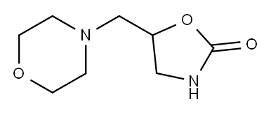 2-Oxazolidinone, 5-(4-morpholinylmethyl)- Structure