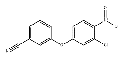 Benzonitrile, 3-(3-chloro-4-nitrophenoxy)- Structure